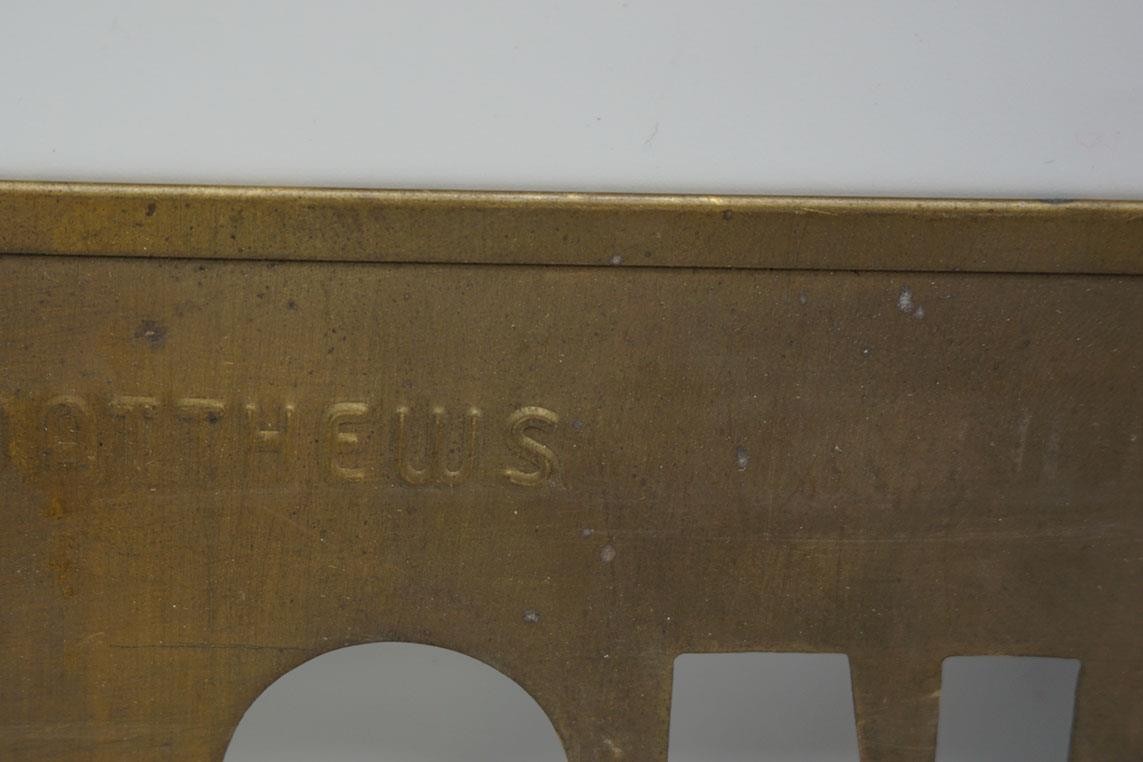 Brass Stencil Stafco Sealer On Grade Matthews Bronze International