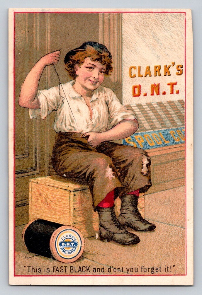Clarks ONT Spool Cotton Boy Darning Sewing Pants P644