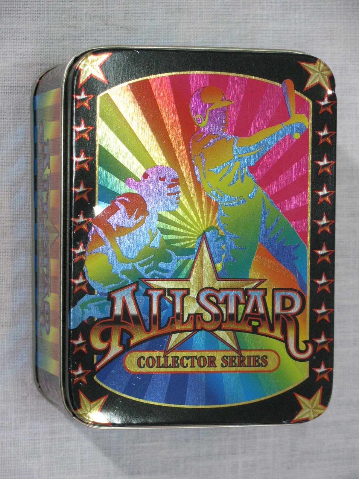 Vtg Giftco All Star Collector Series Tin Box, Baseball r