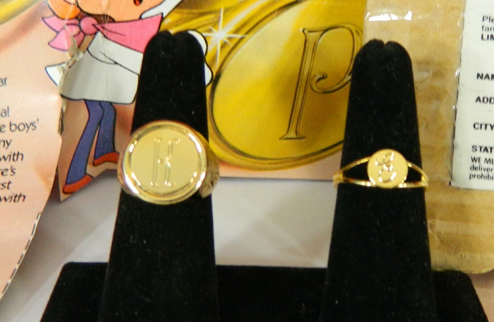 1981 Kellogg’s Rice Krispies Childs – Boys – Girls Initial Rings