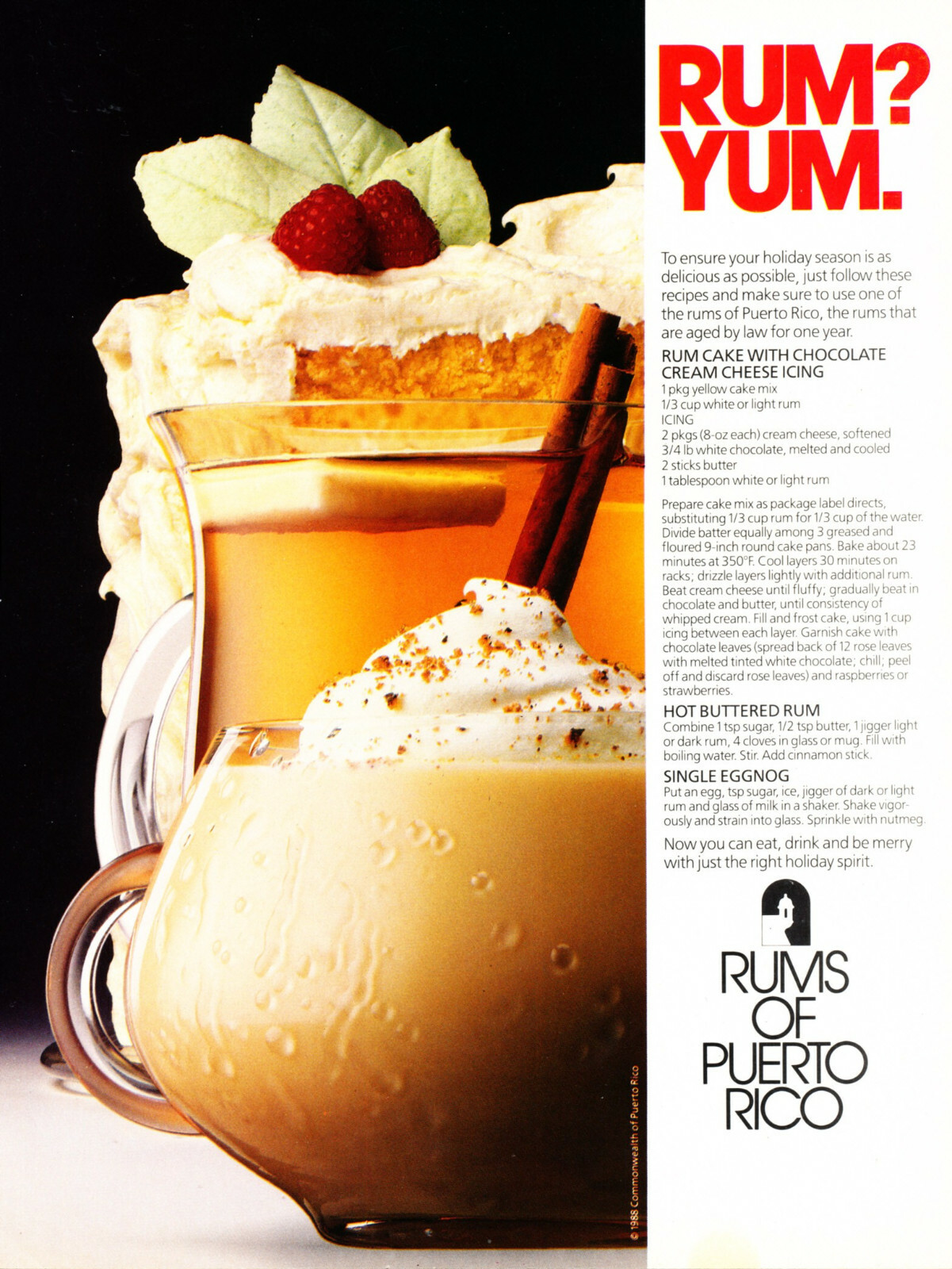 RONRICO RUM OF PUERTO RICO RUM AD #15 RARE 1988 OUT OF PRINT VINTAGE