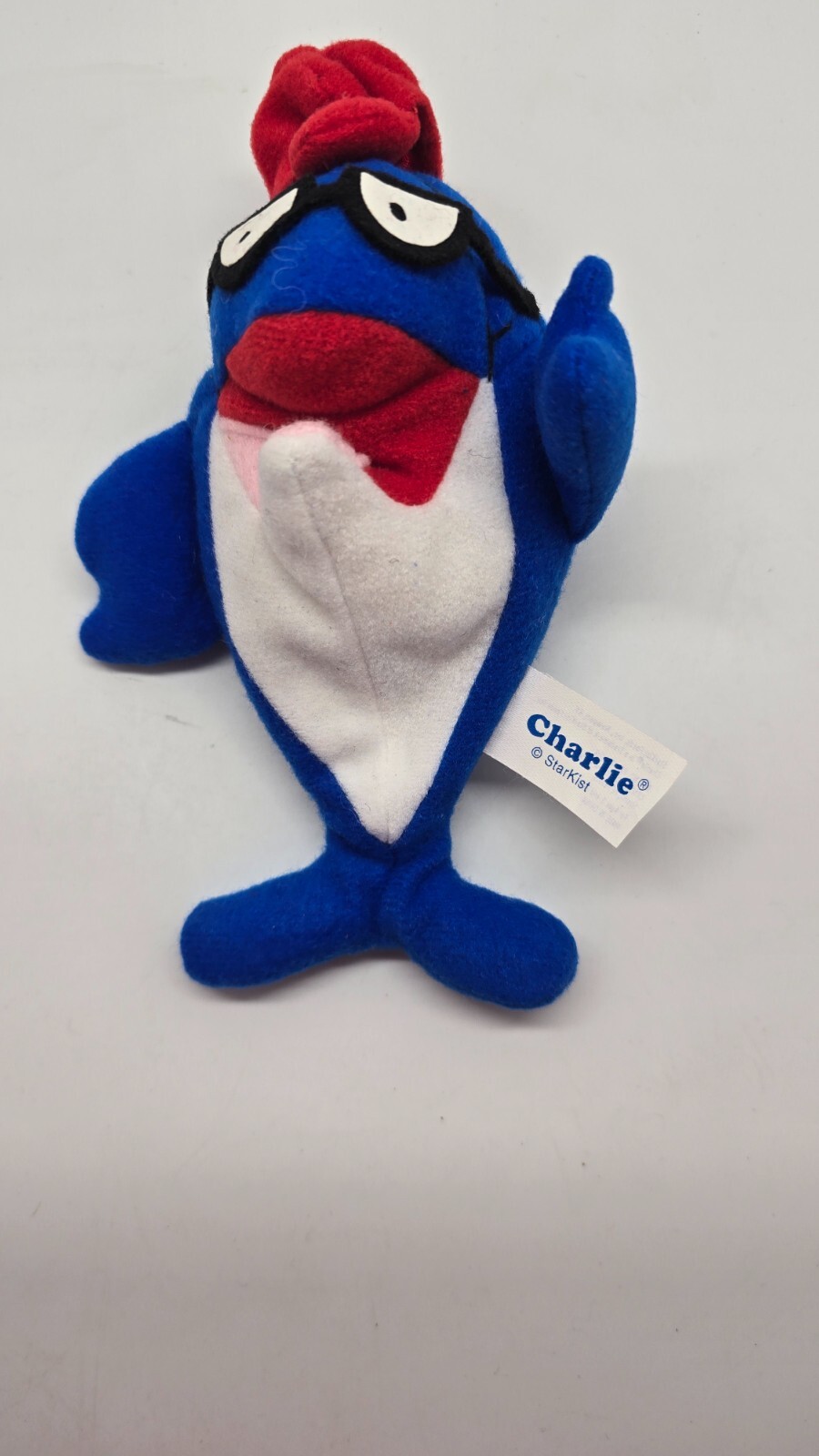 Vintage 1990’s Starkist Tuna CHARLIE Beanbag Beanie Plush Toy 6″ Stuffed Animal