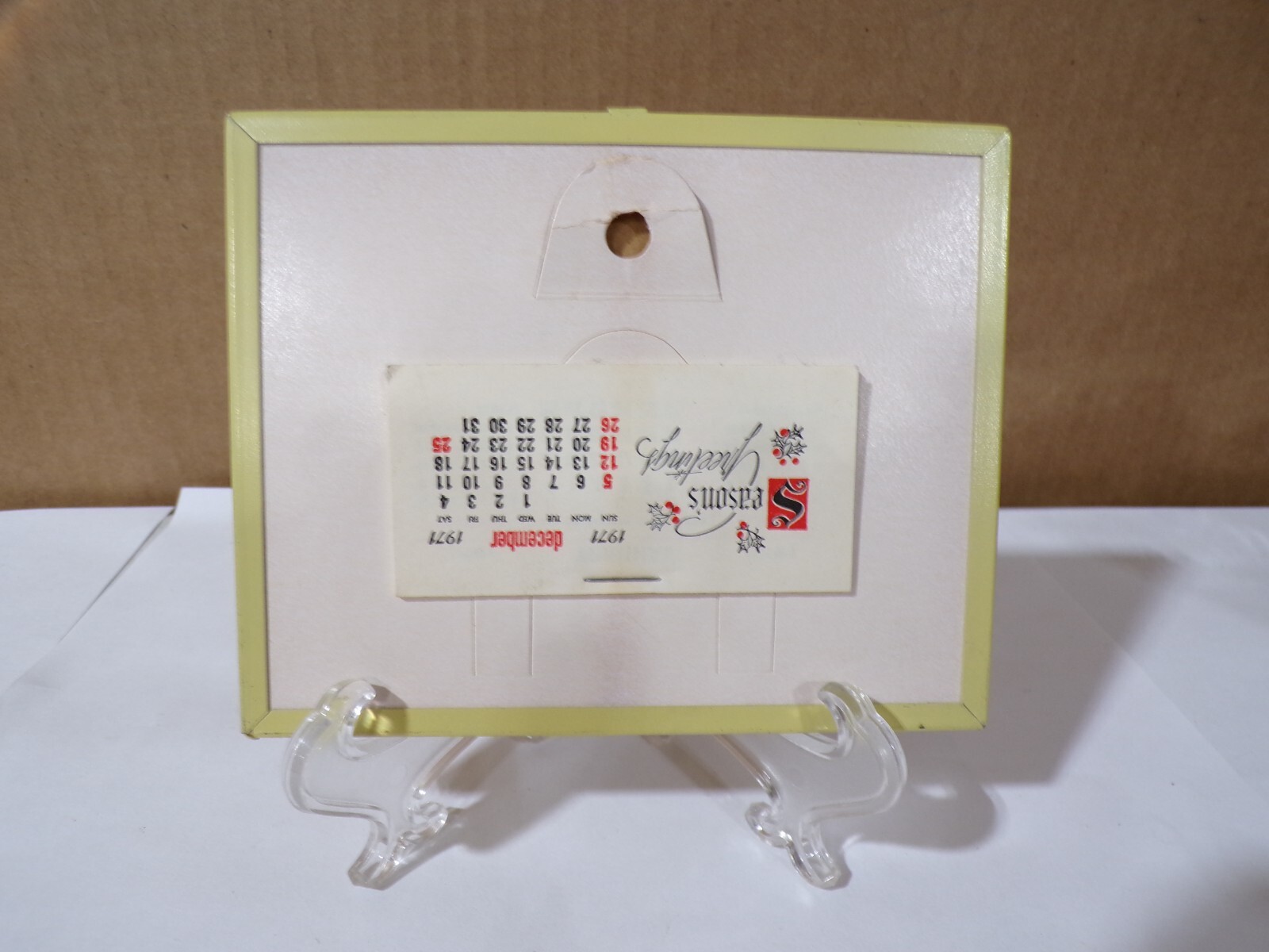 Ideal Pharmacy Dick Mikuls 1972 Calendar-Thermometer Red Oak Iowa THIS FAMILY?
