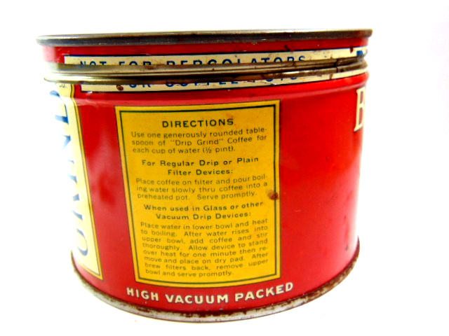 Vintage Beech-Nut Coffee 1 lbs size tin with original lid (empty)