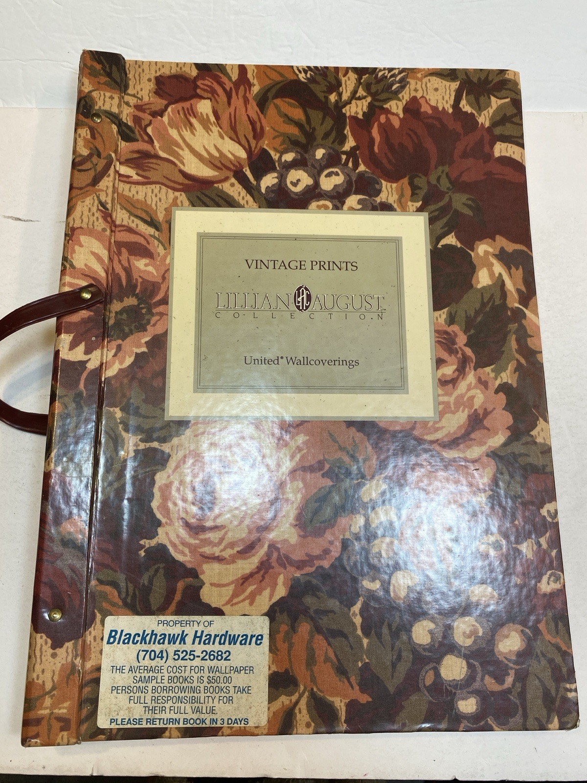 Lillian August Collection Vintage Prints Sample Book United Wallcoverings Paper