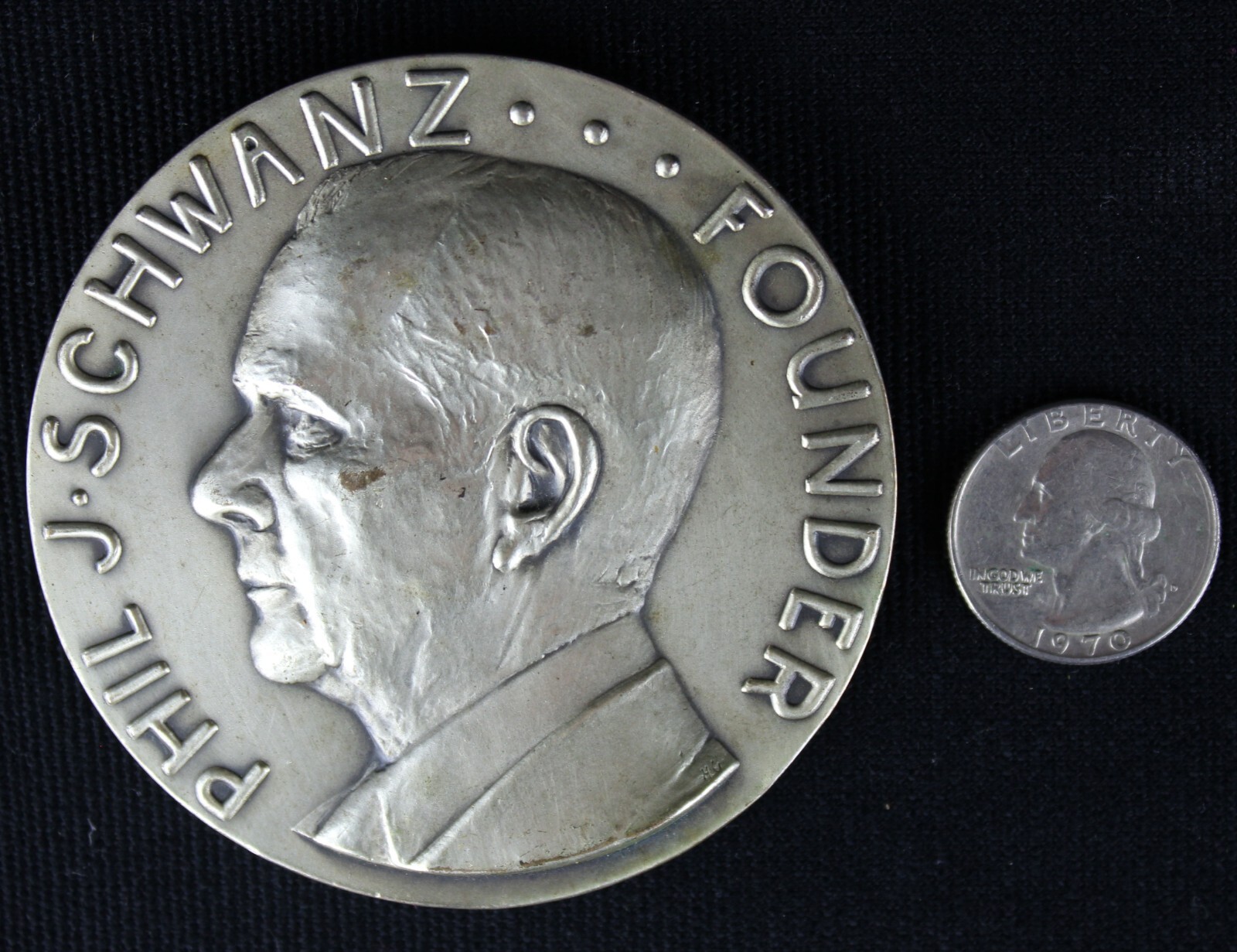 Medallic Art Co. bronze medallion Midwestern United Life Insurance Fort Wayne IN