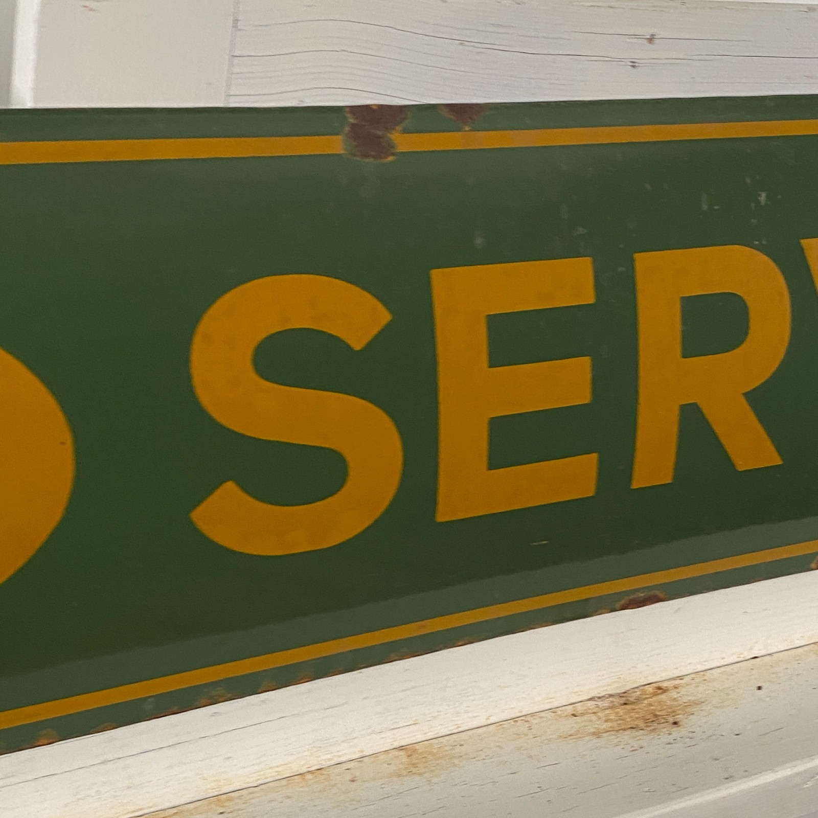 JAGUAR – Enamel Sign – 89x21cm (35×8.3″) – Nice Vintage Advertising Service Sign