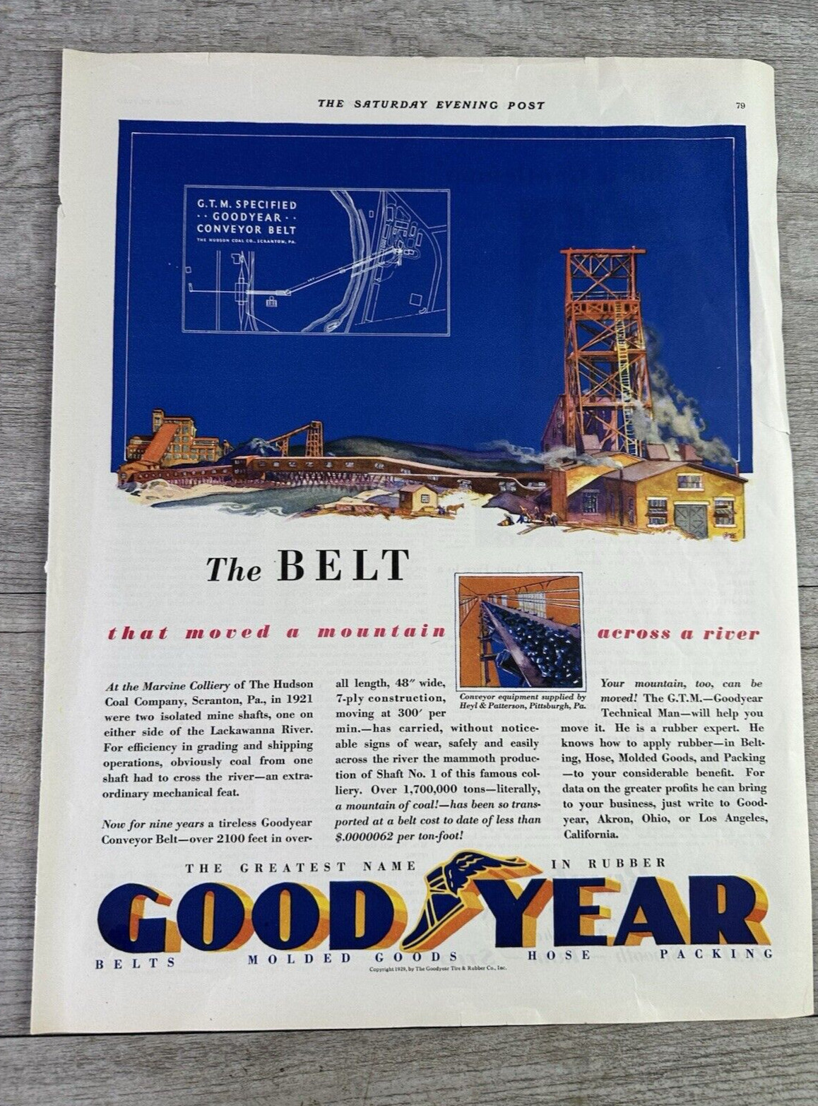 1930-31 Sat Eve Post Art Deco Print Ads Firestone, Goodyear, Lincoln & Dodge