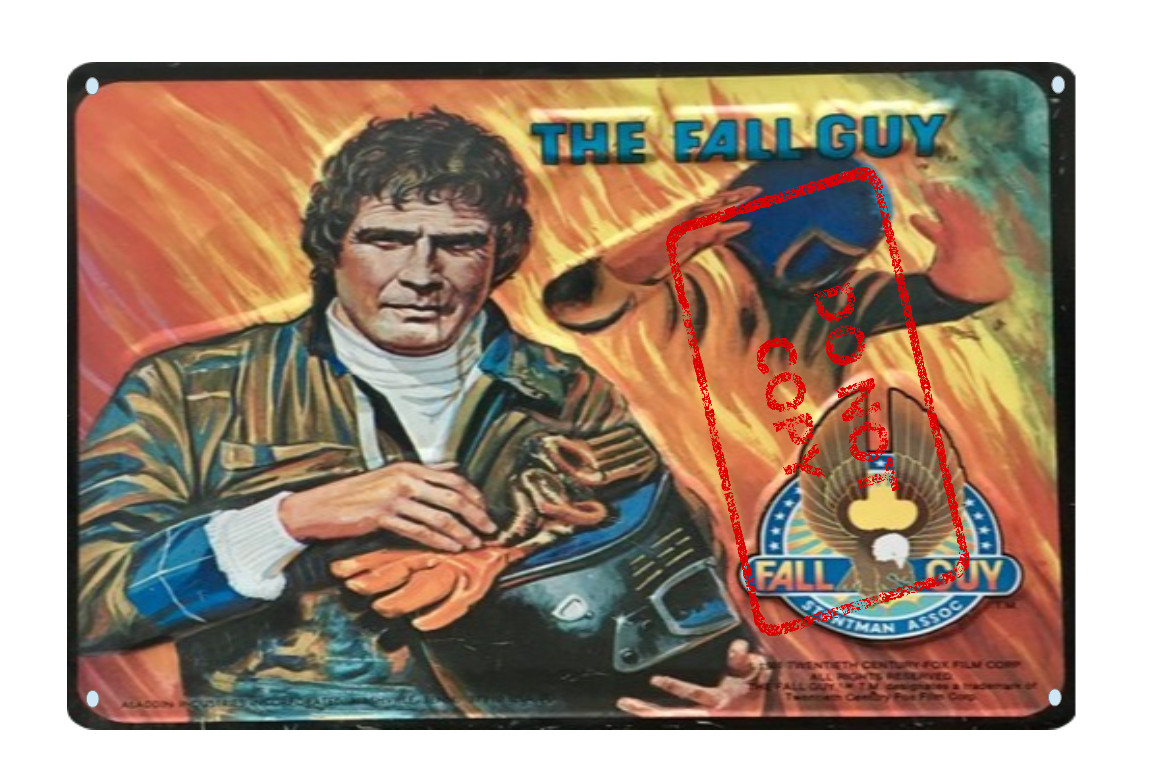 The Fall Guy Classic TV Show Retro Lunchbox Art 8×12 Aluminum Metal Sign