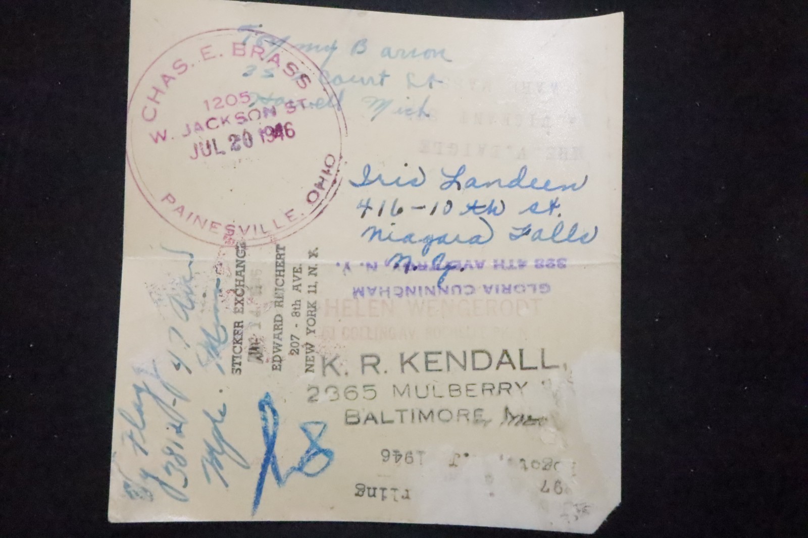 1946 Howell Michigan Original Roller Skating Rink Sticker Label Rare Decal S14