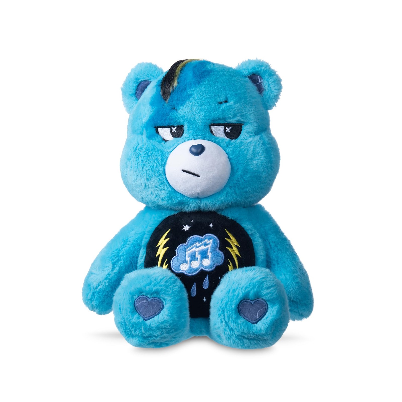 Care Bears – 14″ Rock Theme – Medium Size Plush 14″, Grumpy Bear –