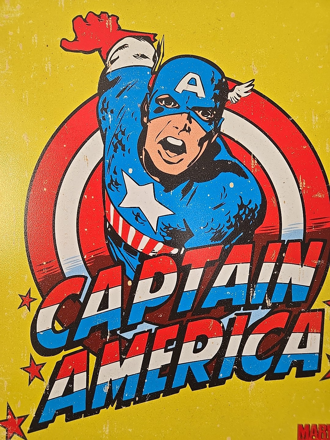 Retro Captain America TIN SIGN metal poster home wall decor marvel comics 1440