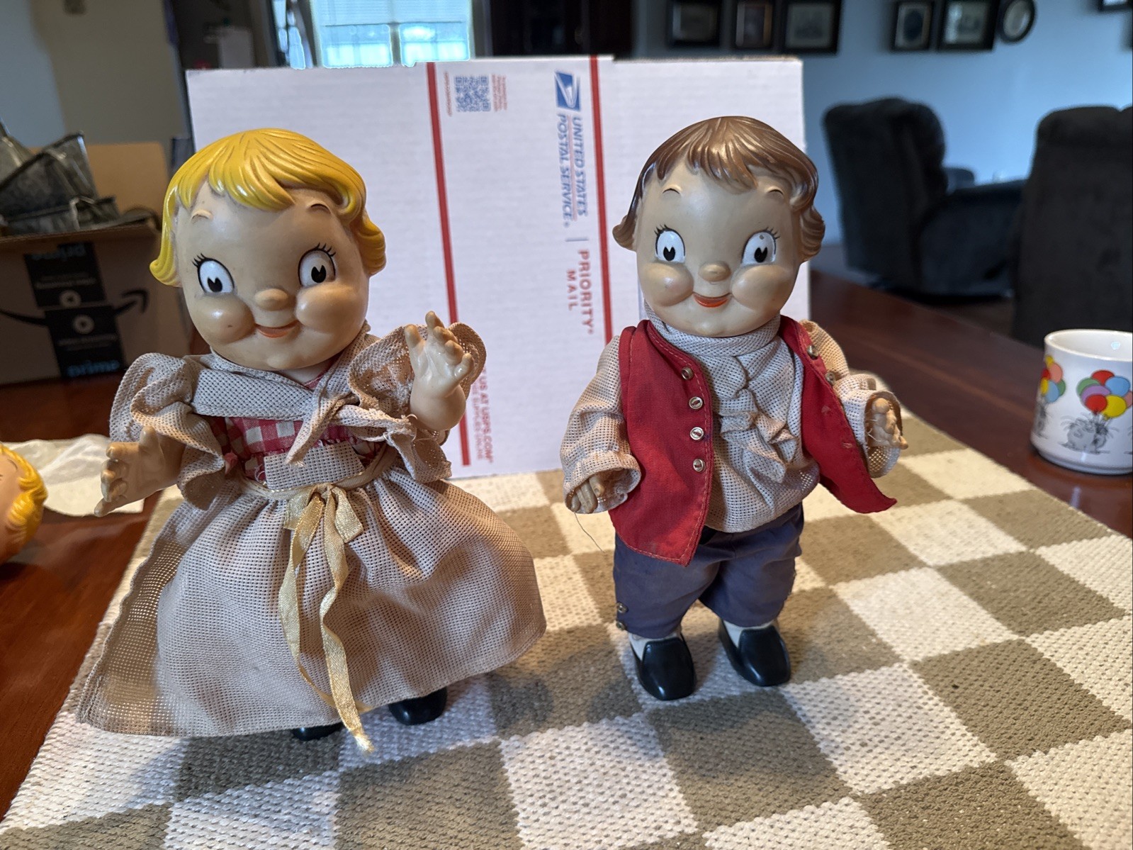 Vintage 1976 Campbell’s Soup Kids Colonial Paul Revere & Betsy Ross Dolls Mint!