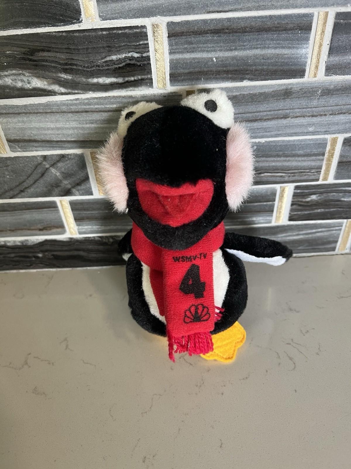 Snowbird stuffed penguin WSMV Channel Four Nashville TN Nice Plush 1997 Baby