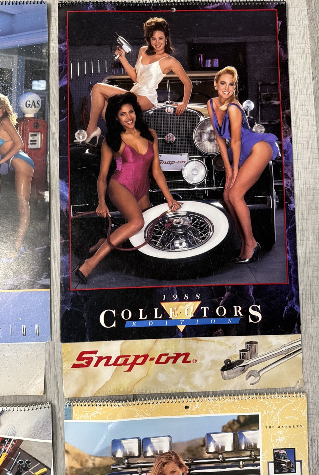Calendar Snap-On Tools Vintage 1986-1994 Pin-Up Lot Of 9