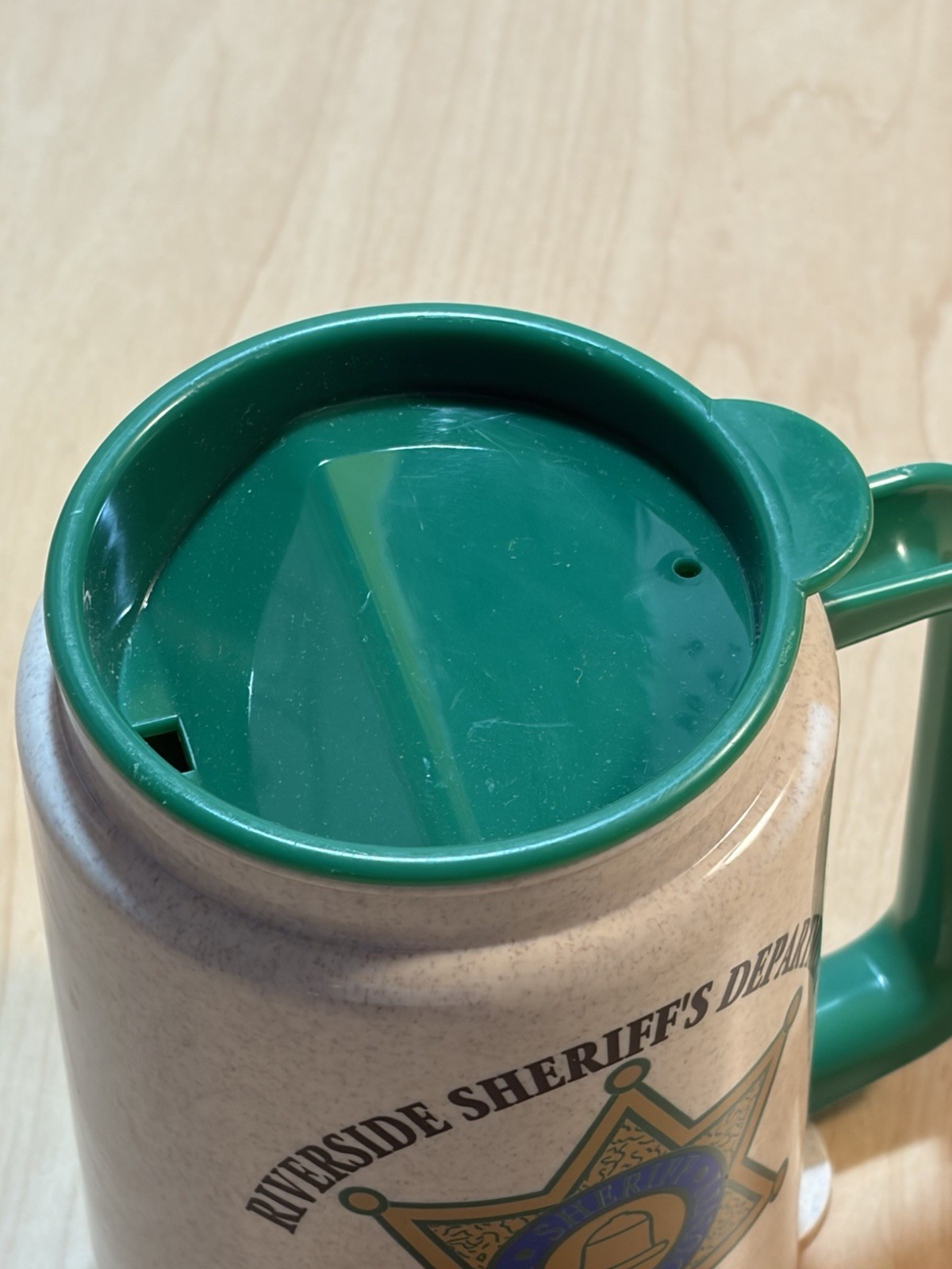 Riverside Sheriff Larry D Smith Whirley Thermos Mug Travel Cup Detention Center