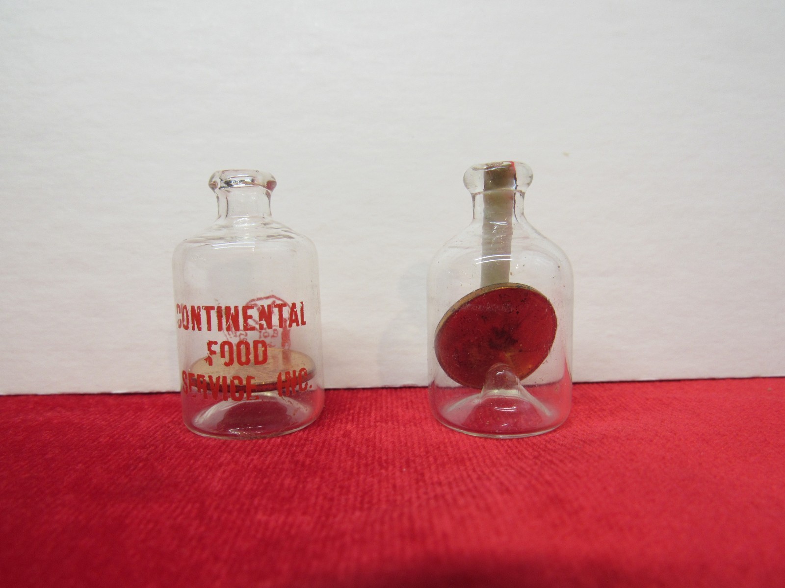 Vtg Continental Food Service Catering York PA 1973 & 1977 Penny In A Bottle.
