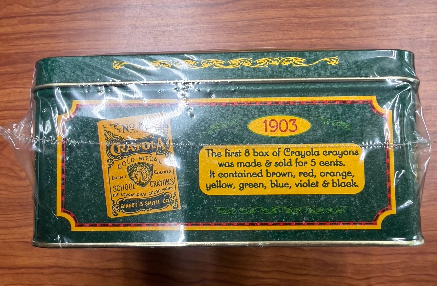 Crayola 1903-1993 90th Anniversary Tin Metal Box Set 64 Crayons, New Sealed