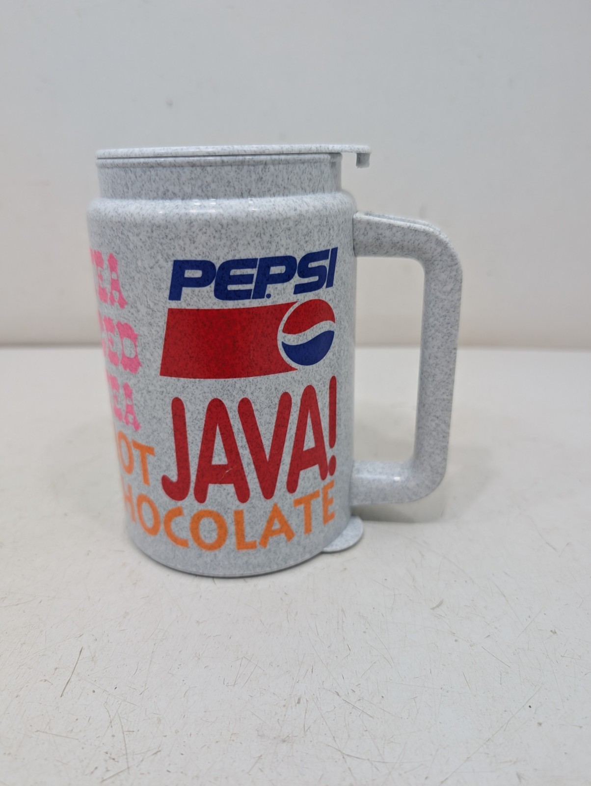 Whirley Pepsi Coffee Iced Tea Travel Mug Cup Diet Vintage Collectible 1990’s