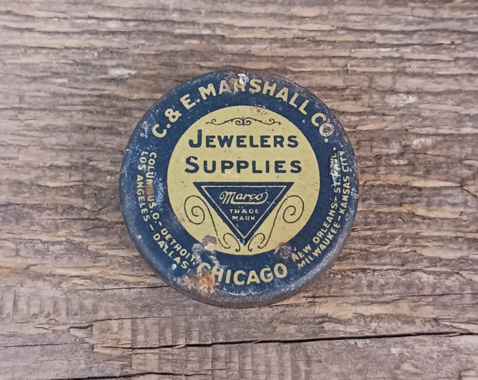 Vintage Advertising Tin – Jewelers Supplies C & E Marshall Co. Chicago