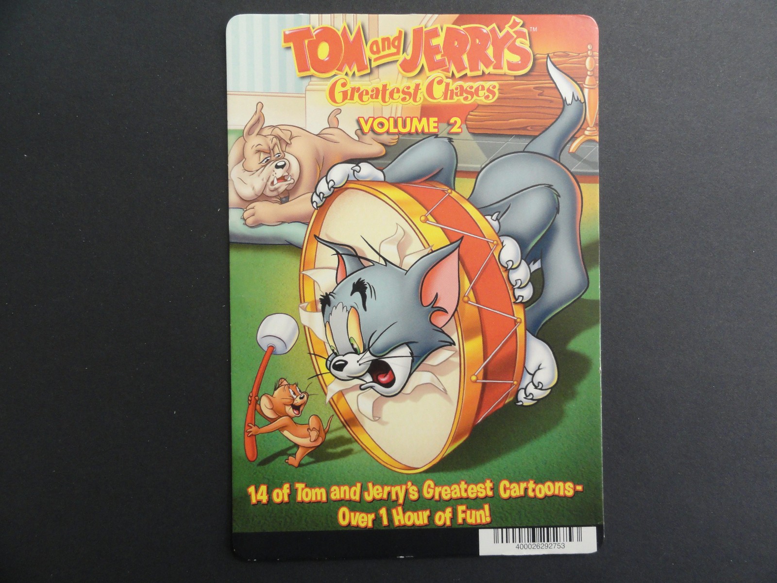TOM AND JERRY’S GREATEST CHASES VOL 2 BLOCKBUSTER VIDEO STORE BACKER CARD