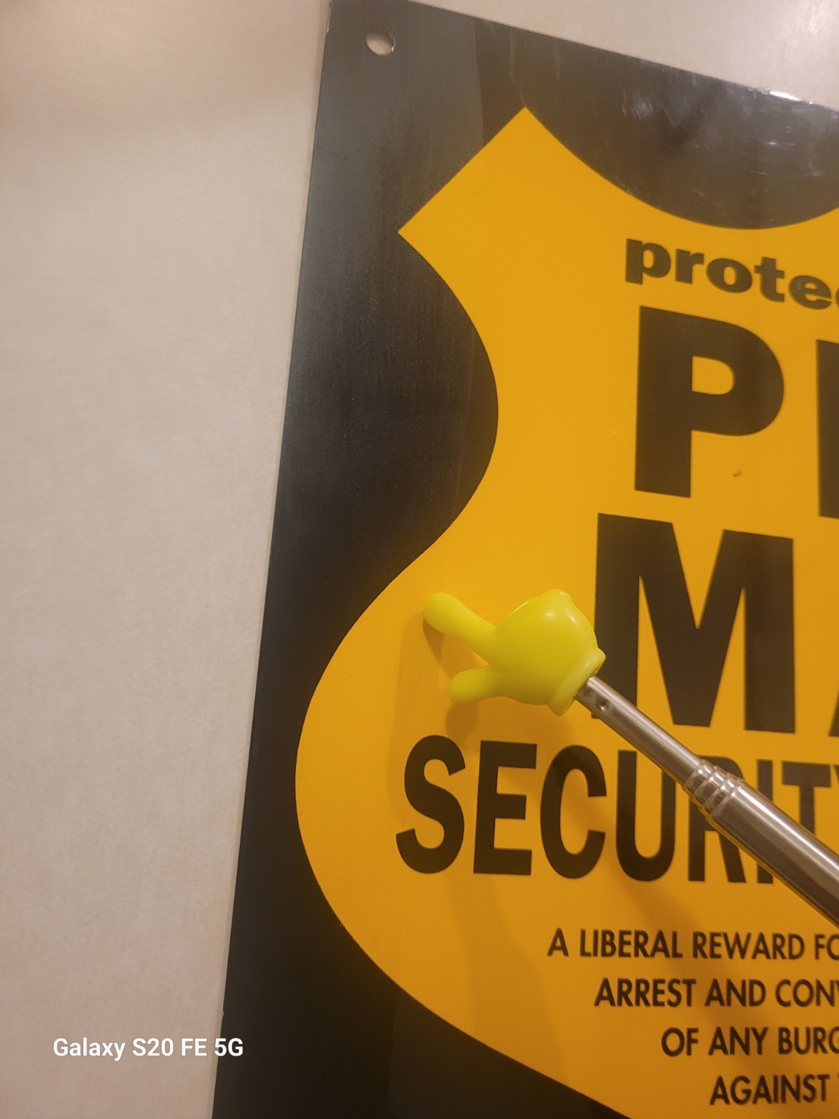 VINTAGE PROTECTED BY PER MAR SECURITY SERVICES METAL SIGN 11.5″ X 11.5″