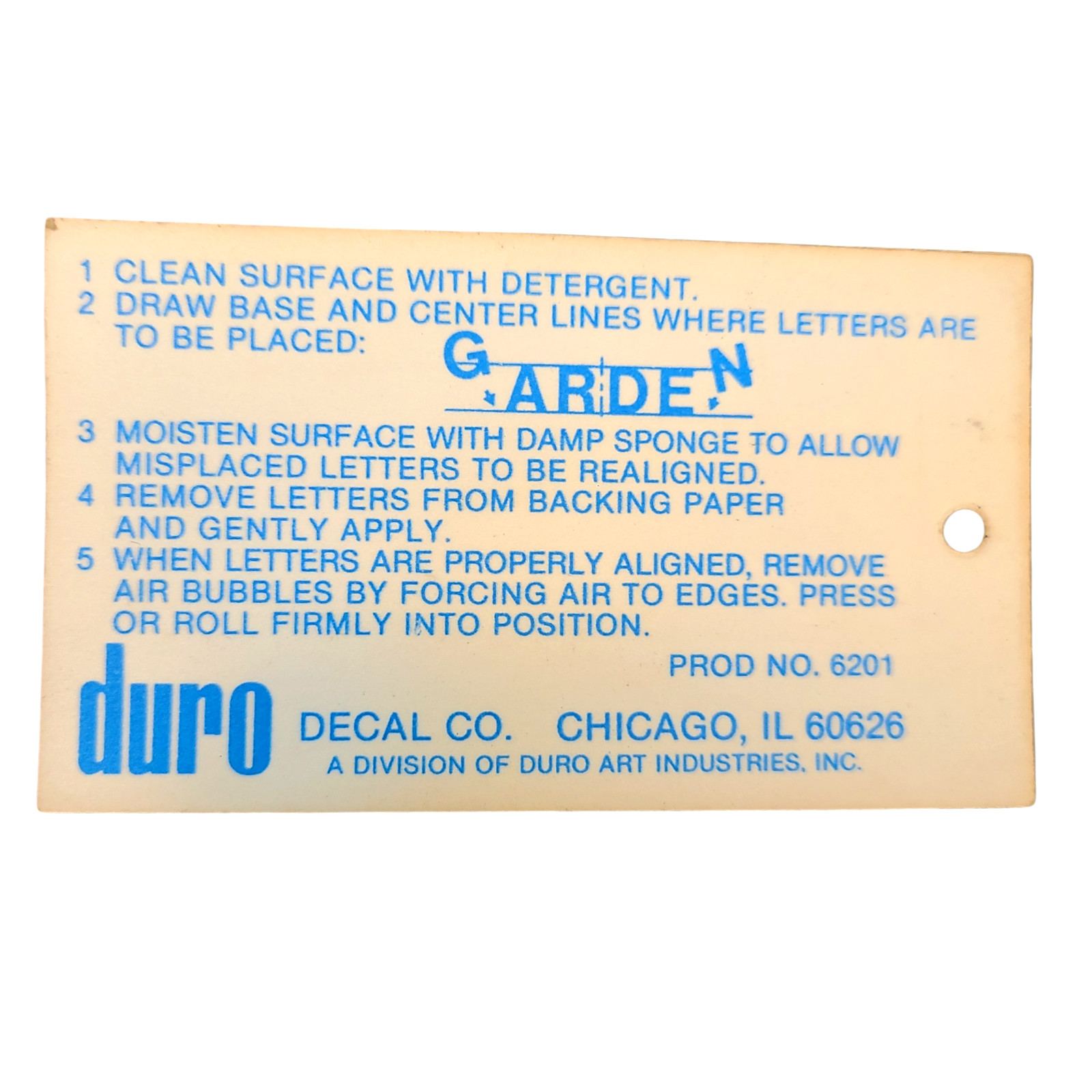 Vintage DURO Decal Letters Lot for Signs Mid-Century MCM 3″ Tall Stickers 1950s