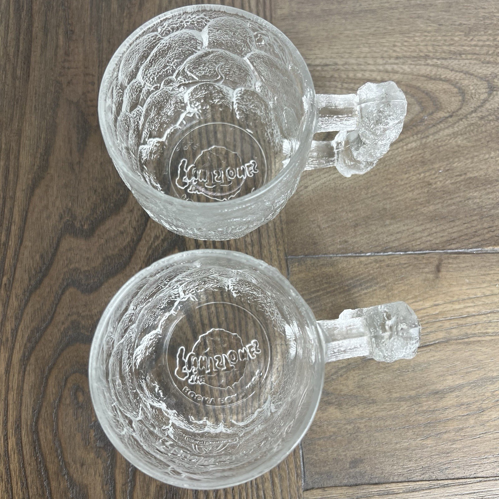 Vintage 1993 McDonald’s The Flintstones Glass Mug/coffee Cup Made In France 2 Pc