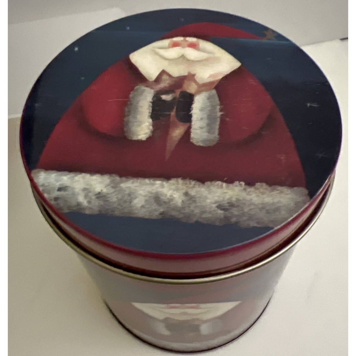 Christmas Tins Lot Of 3 Harry London Village Tin House Pup-Peroni Santa