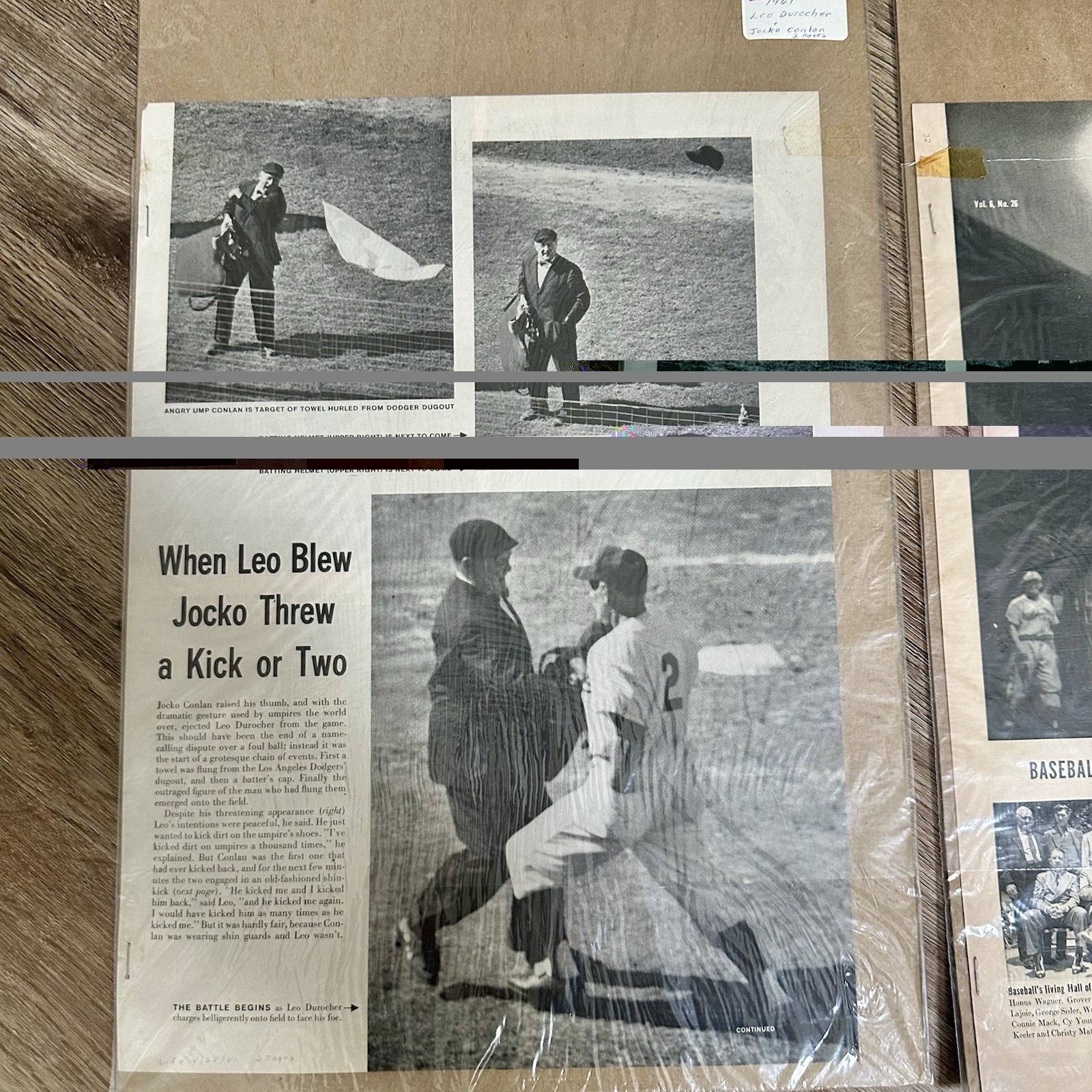 Brooklyn Dodgers Vintage 1940s-1960s Life Magazine Article 5 Pages Baseball