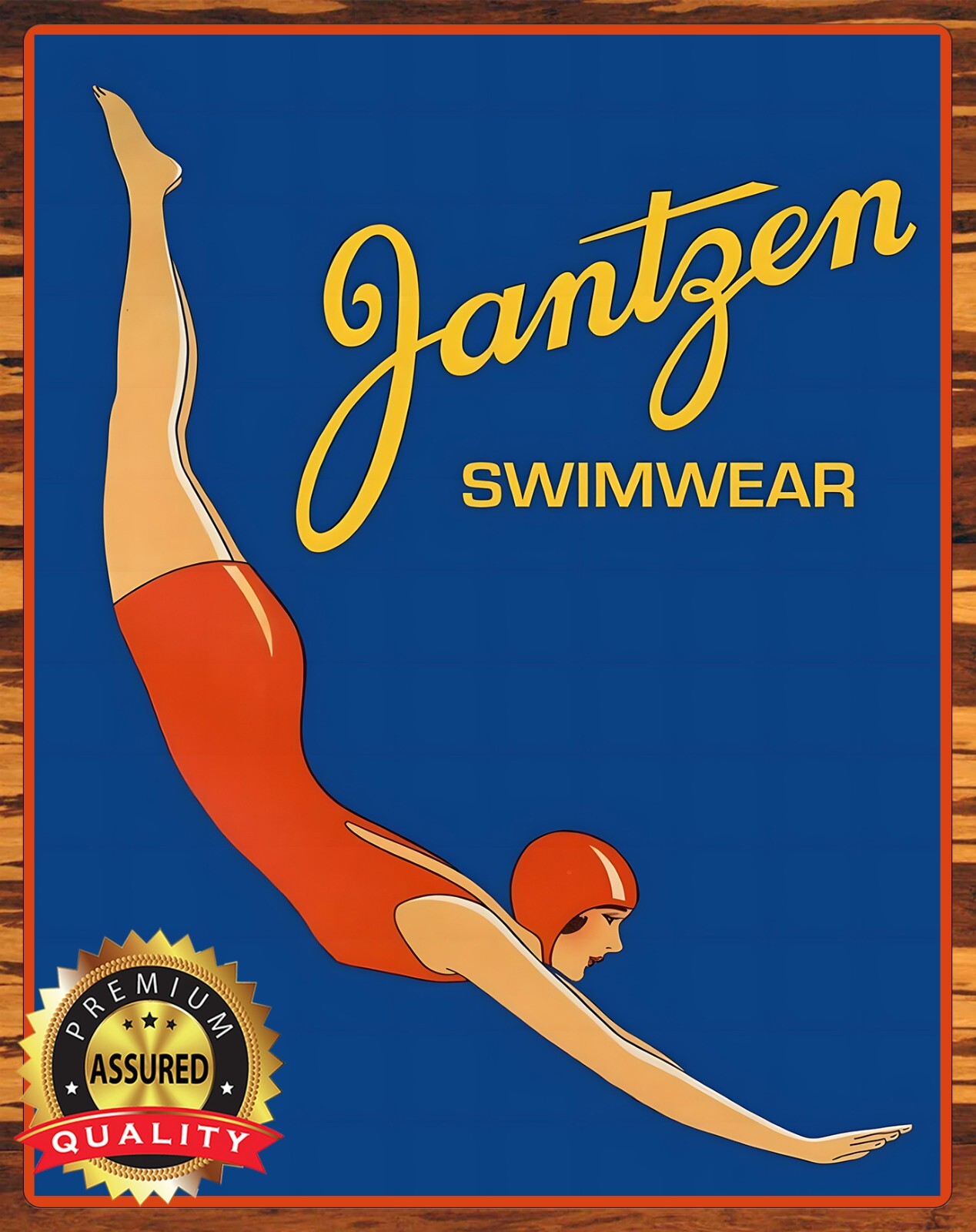 Jantzen – Swim Wear – Swim Suits – 1950s – Metal Sign 11 x 14