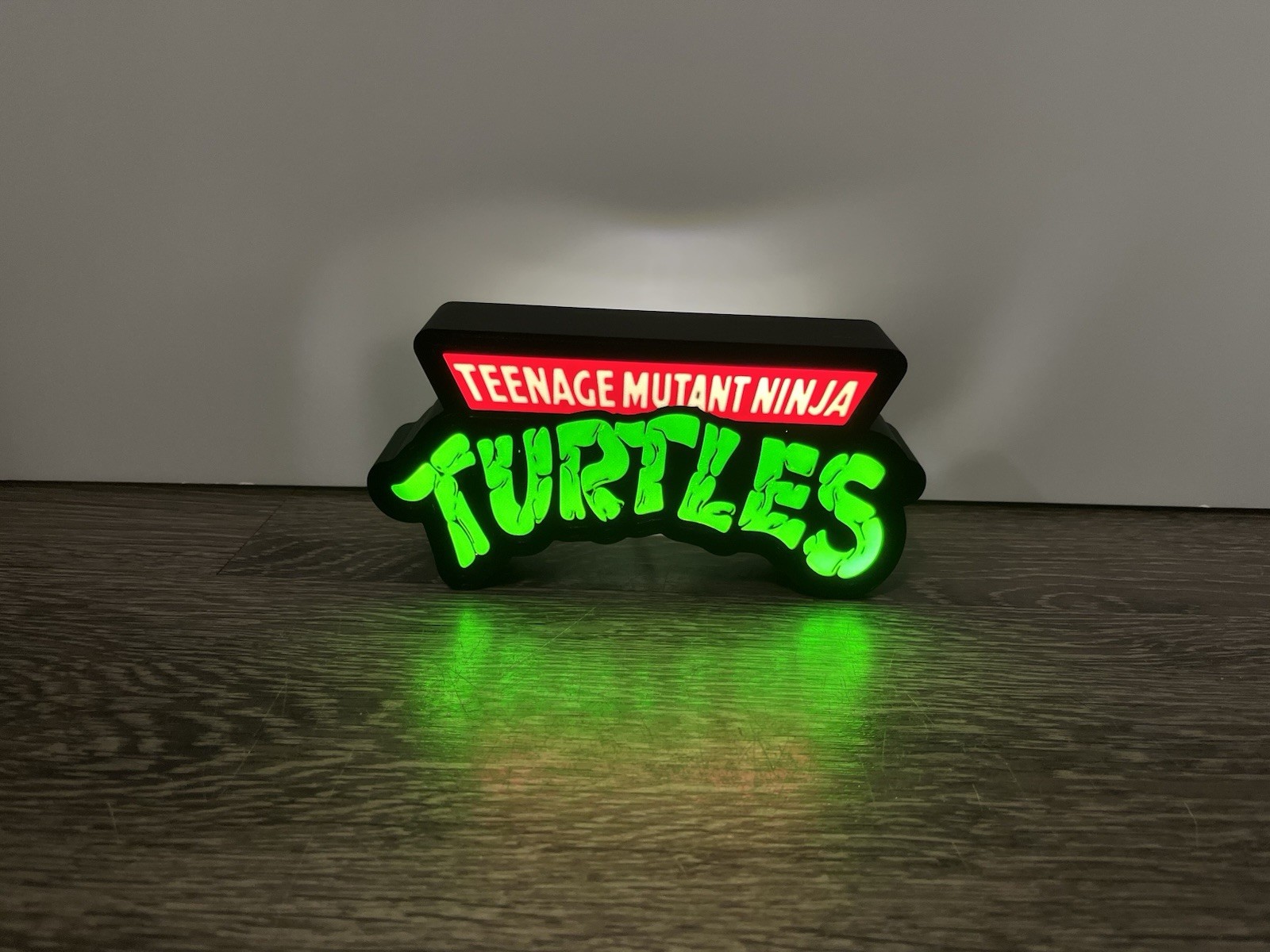TMNT Teenage Mutant Ninja Turtles LED Sign LightBox Lamp USB Powered 3D Print