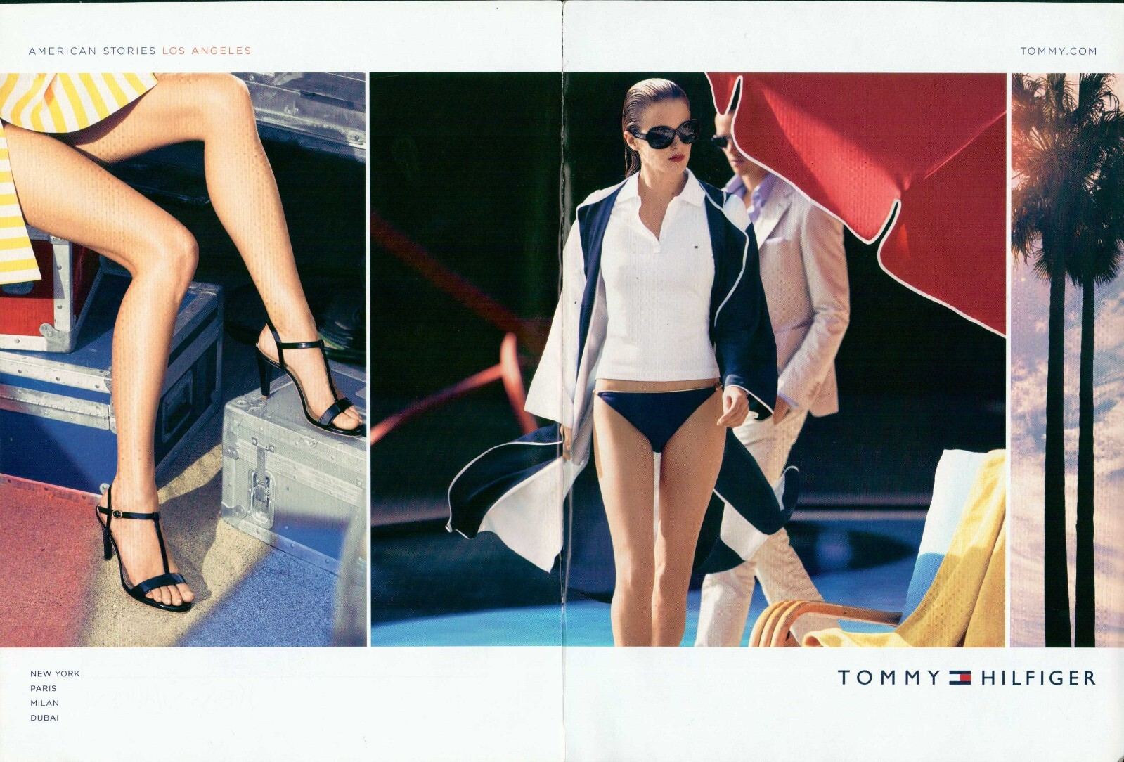 TOMMY HILFIGER Footwear Magazine Print Ad long legs high heels shoes 2009