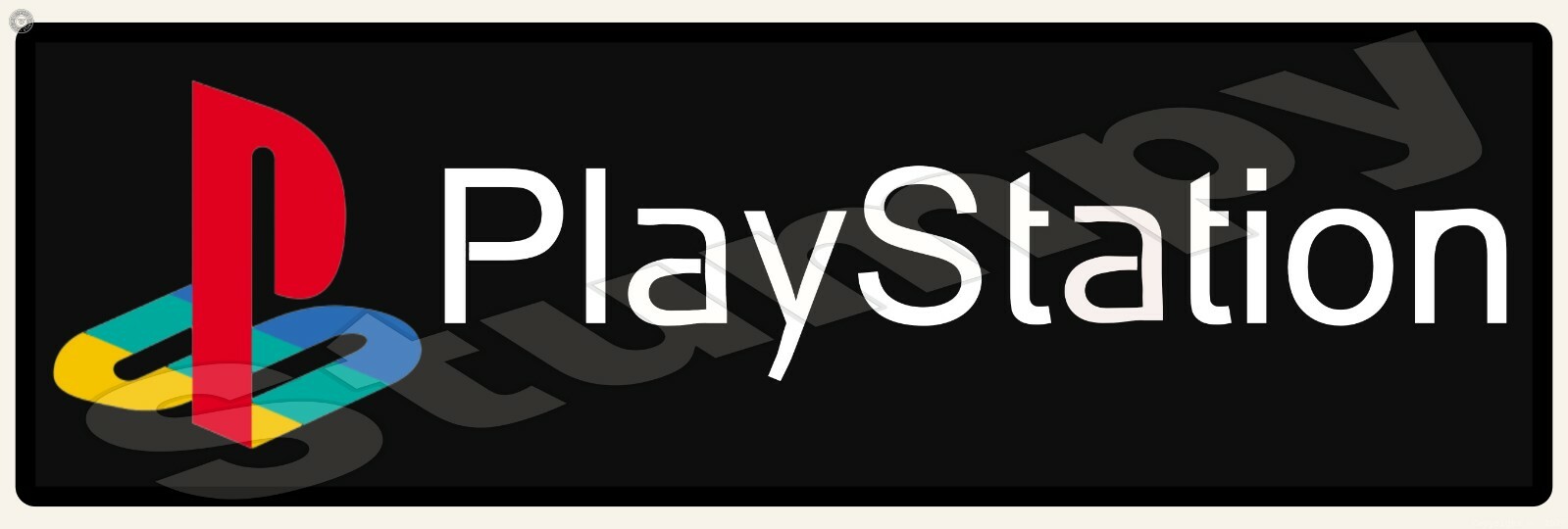 Playstation Metal Sign 6″ x 18″