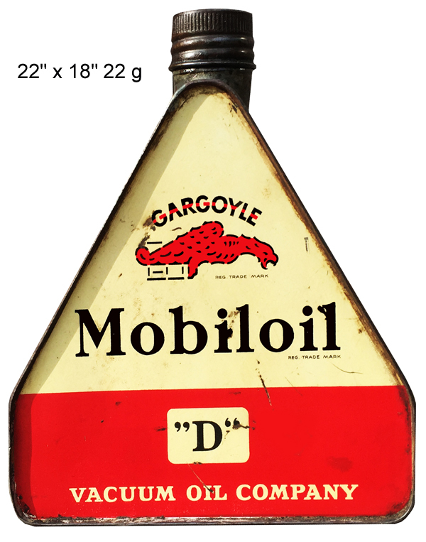 Gargoyle Mobiloil Reproduction Laser Cut Out Sign 18×22