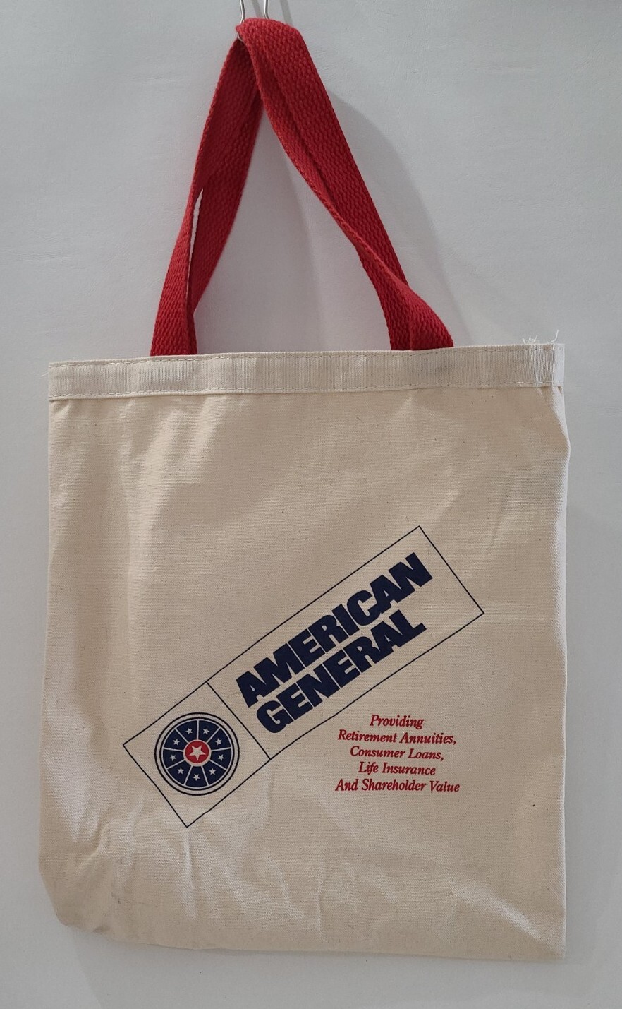 Vintage American General Life Insurance Tote Shopping Bag Fvabriko Advertising ⬇