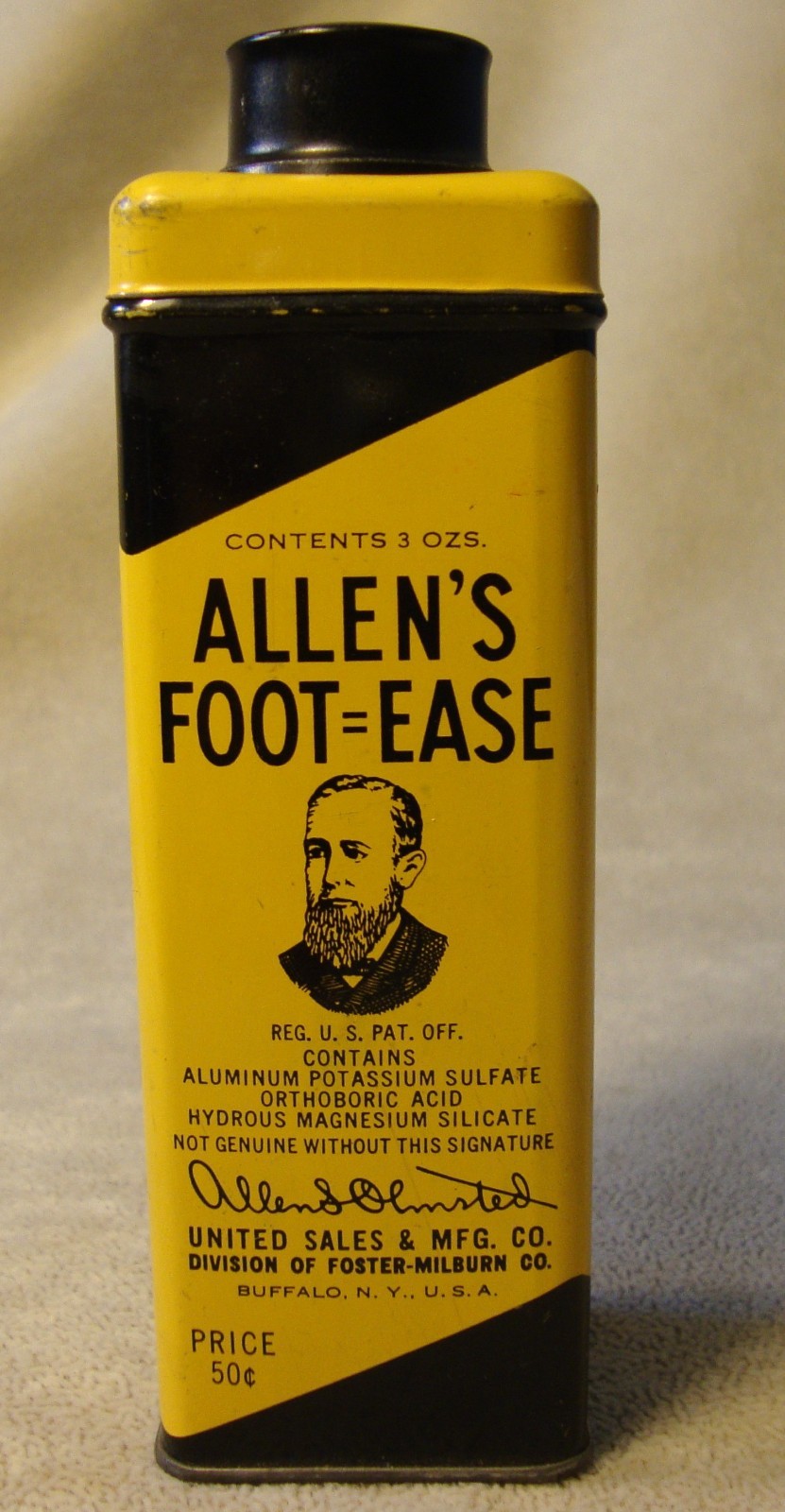 Vintage Tin Allen’s Foot Ease 80 % Contents