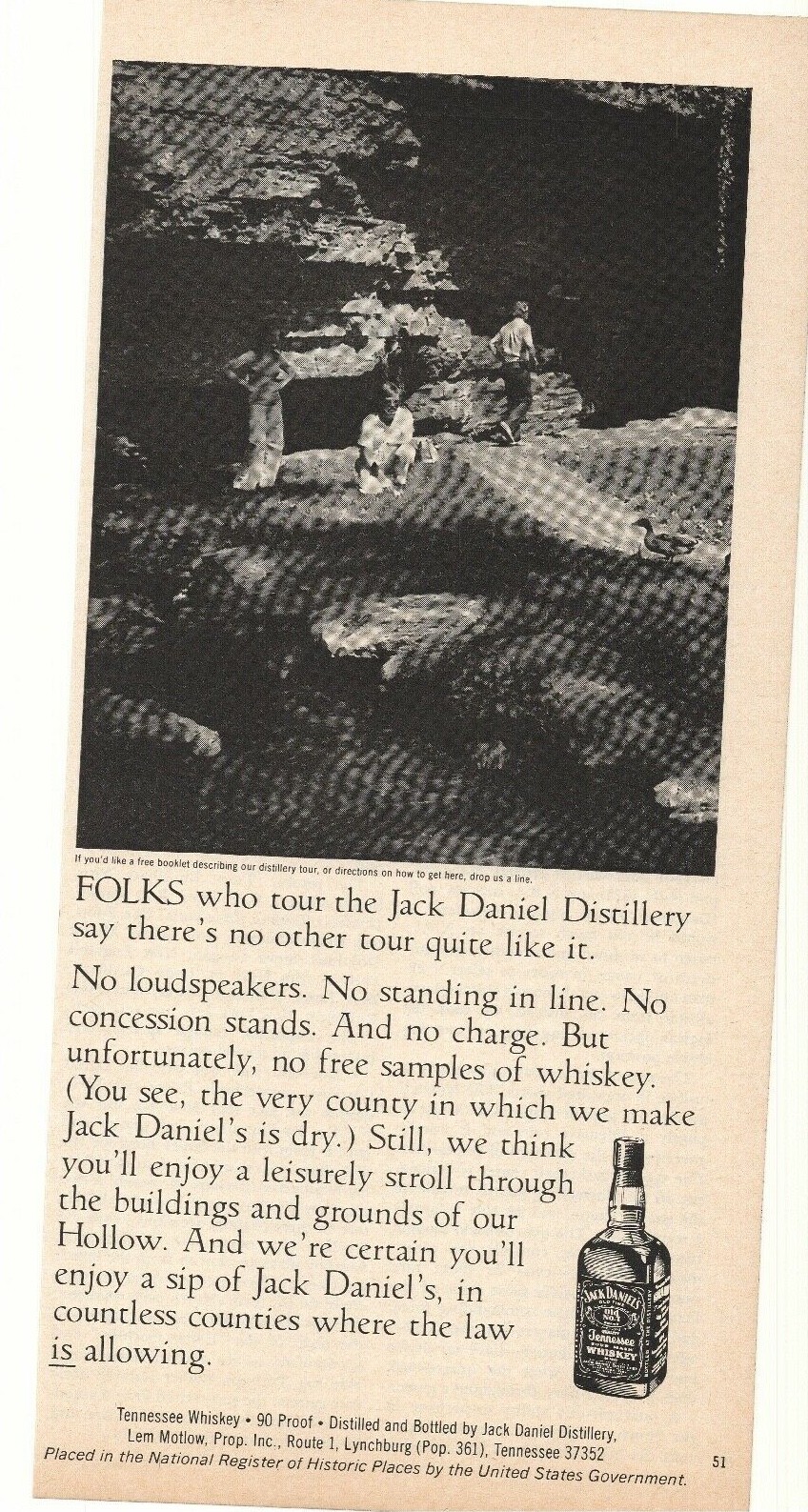 1979 Jack Daniels Tennessee Whiskey Advertisement