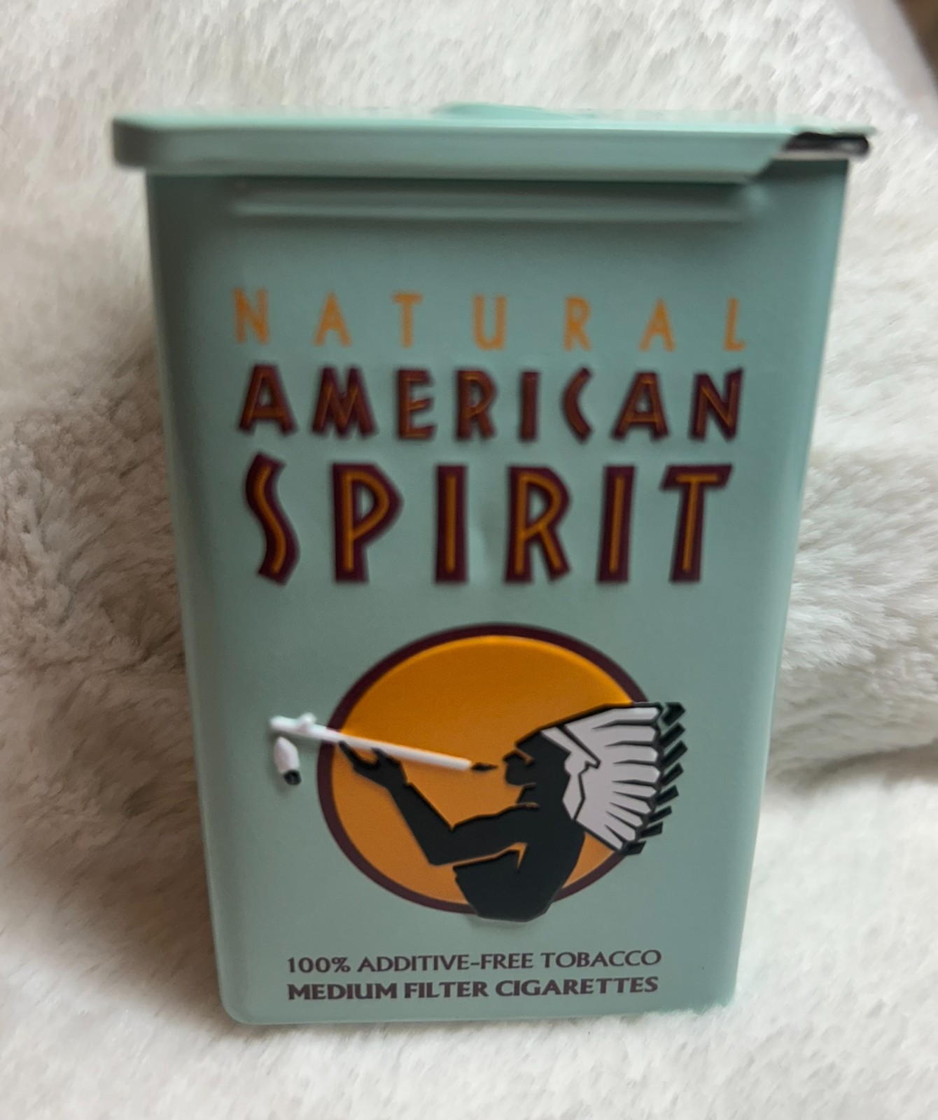 Natural American Spirit Tin, Sage, Sliding Lid 20th Anniversary Commemorative Ed