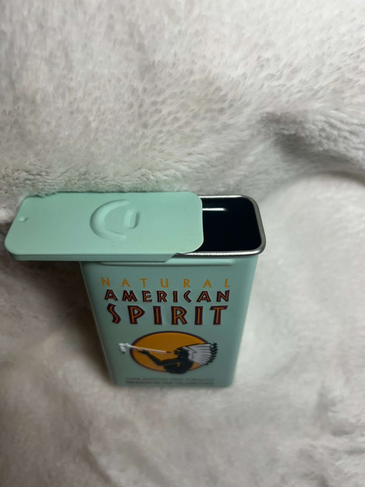 Natural American Spirit Tin, Sage, Sliding Lid 20th Anniversary Commemorative Ed