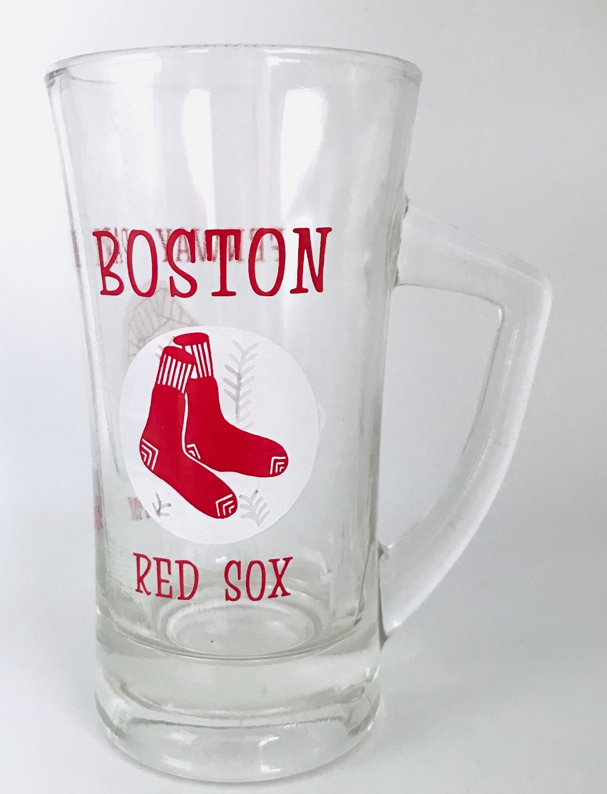 Vintage Boston Red Sox Fenway Park Beer Glass Mug 6″ Tall Baseball Memorabilia