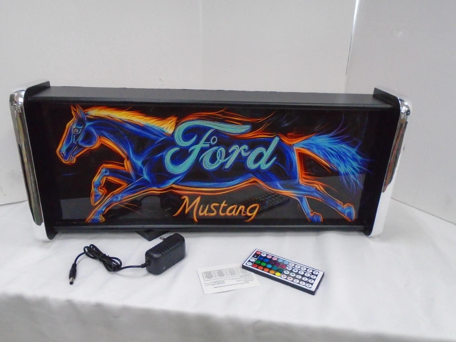 Ford Mustang Horse Neon Like LED Display lighted sign lightbox Wall Light