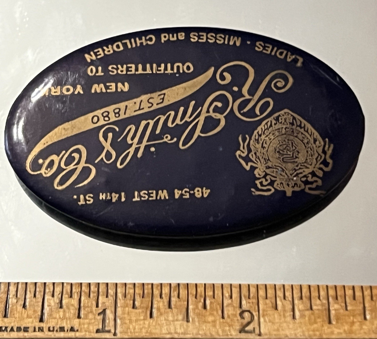 Celluloid,POCKET MIRROR, R. Smith’s & Co. Outfitters,