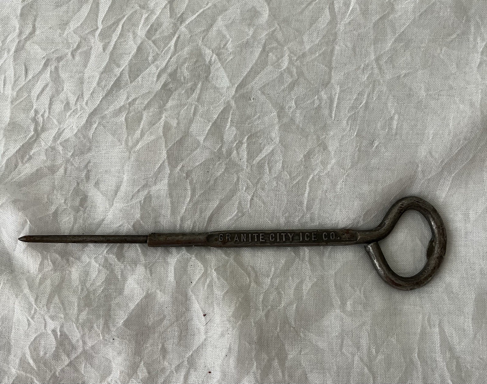 Vintage Rare GRANITE CITY ICE CO. Ice Pick Bottle Opener