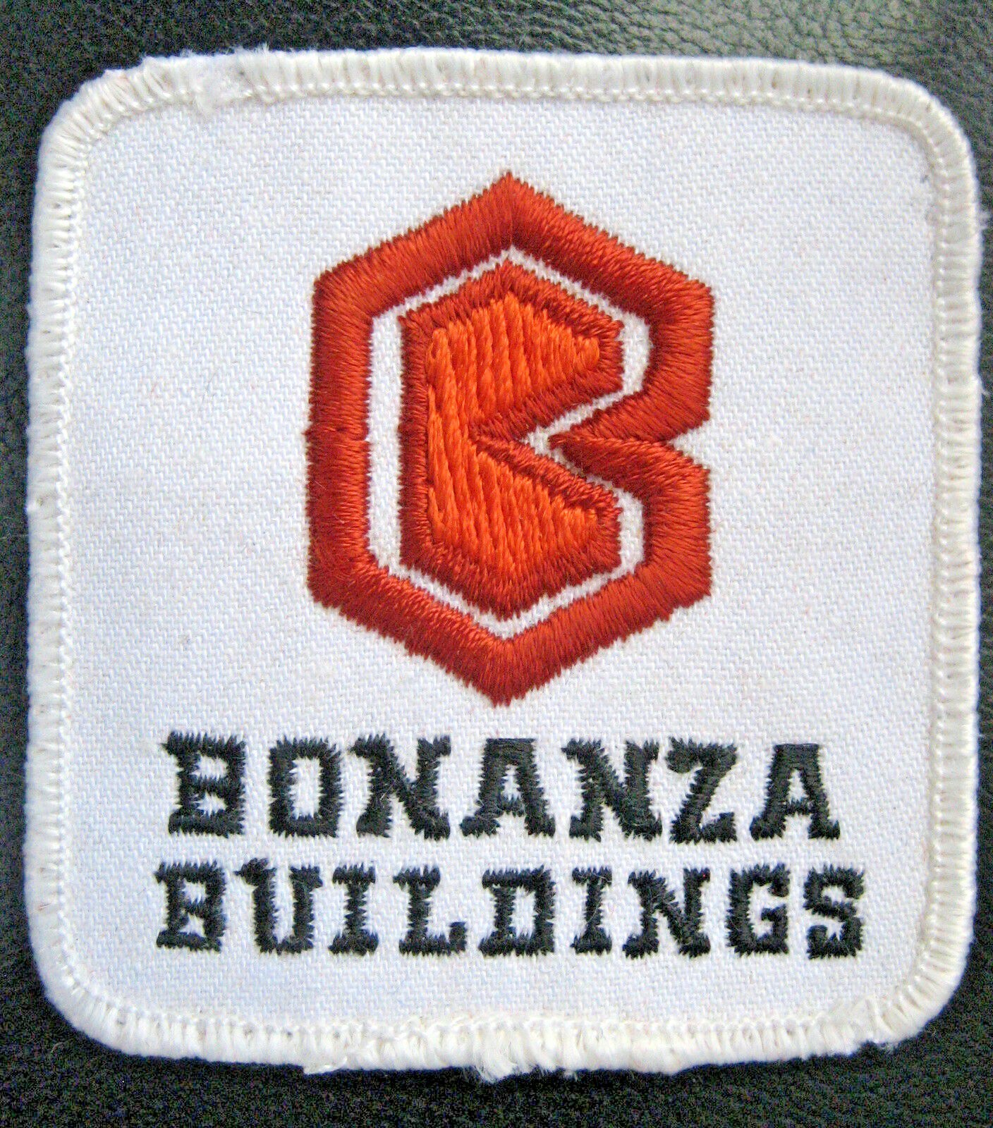 BONANZA BUILDINGS EMBROIDERED PATCH MATERIALS STEEL LOGO UNIFORM 2 1/2″ x 2 7/8″