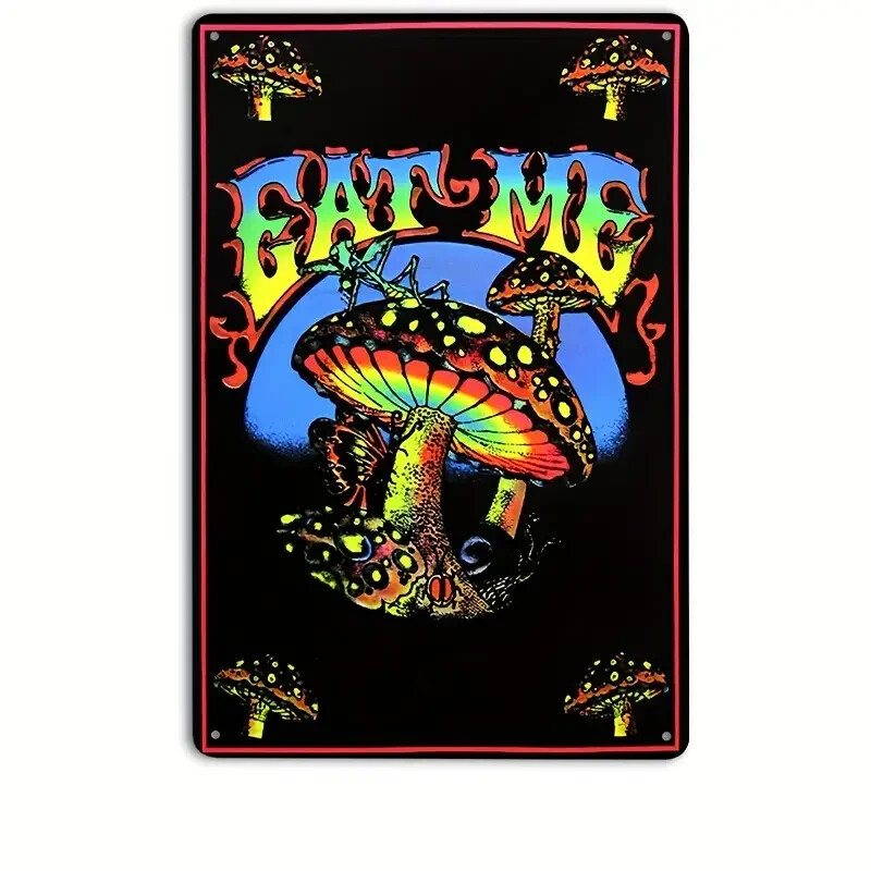 8 x 12 inches Tin Metal Sign Weed 420 Sign ( EAT ME ) Wall Decoration