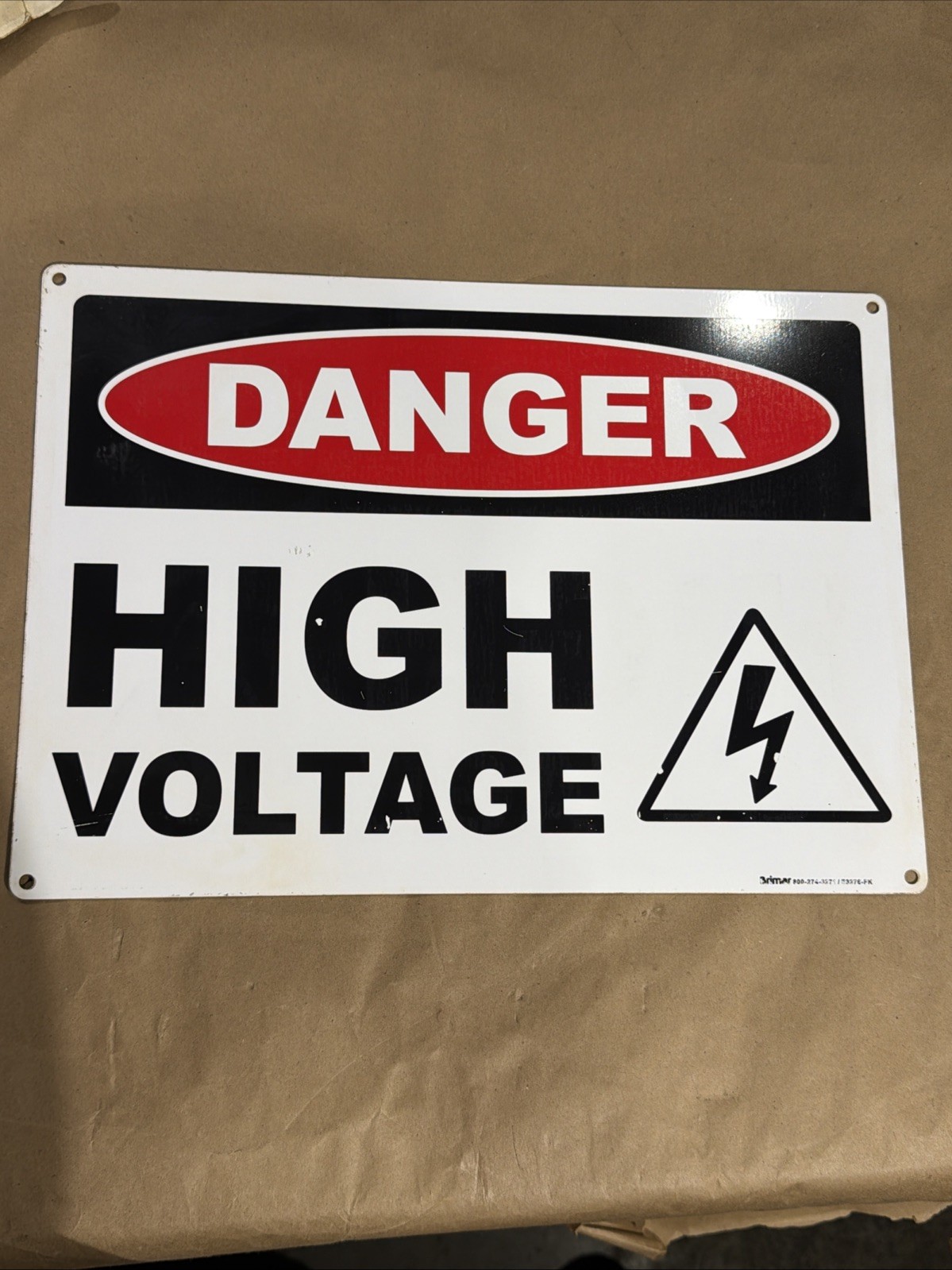 Vintage Metal Sign – Danger High Voltage – 10×14 inches (10)
