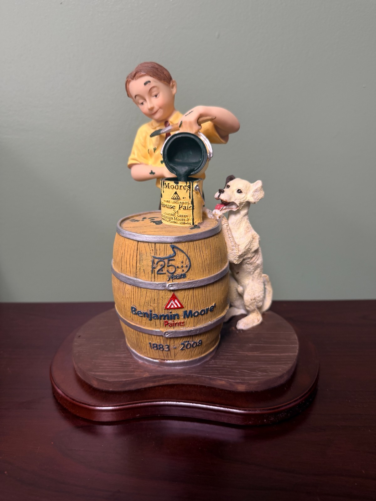 Benjamin Moore Paints 125th Anniversary 1883-2008 Store Display Figurine w/ Box