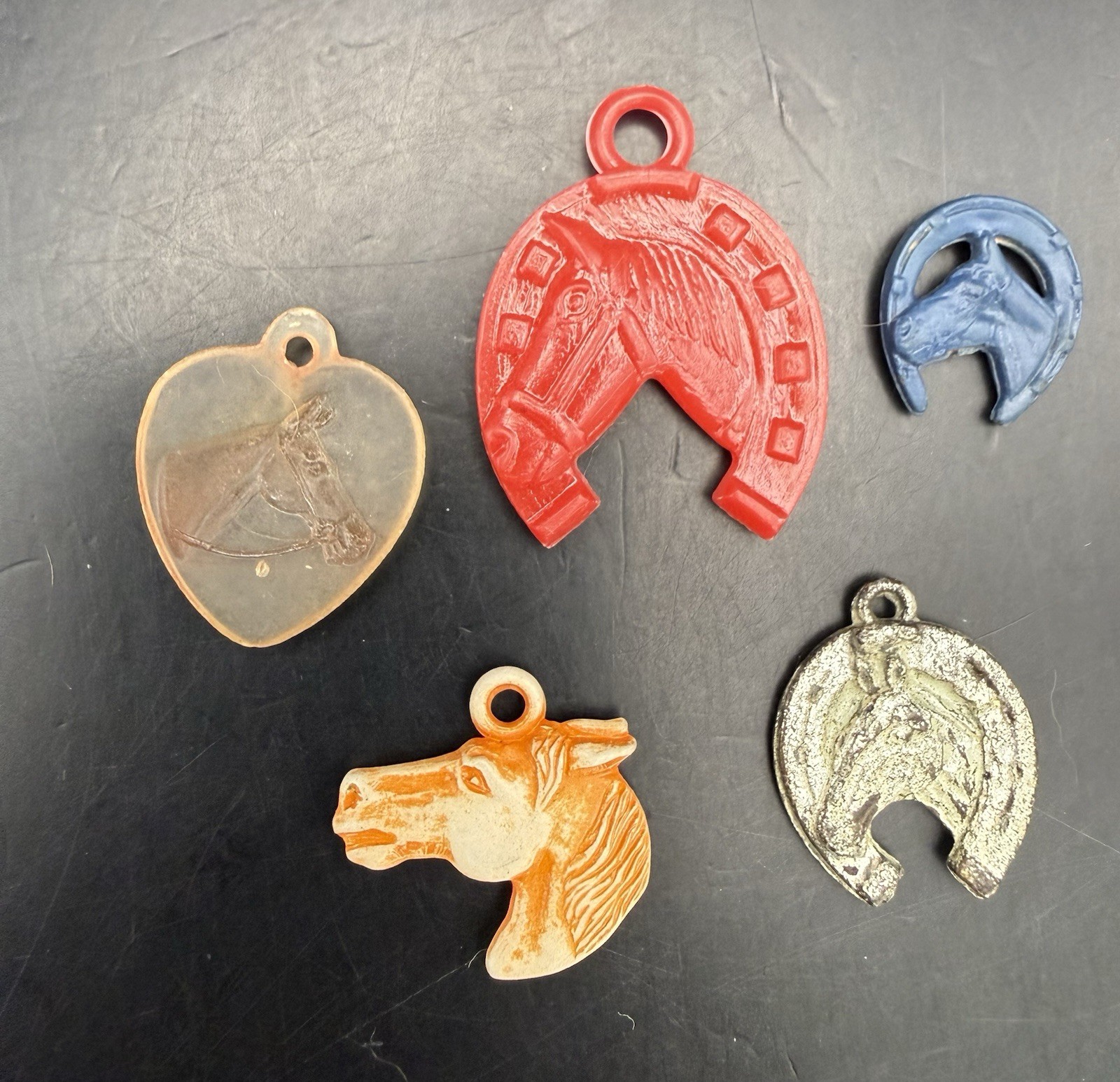 VTG Lot of 17 Western Cowboy Gumball Machine Cracker Jack Photo Charm Toy Prizes