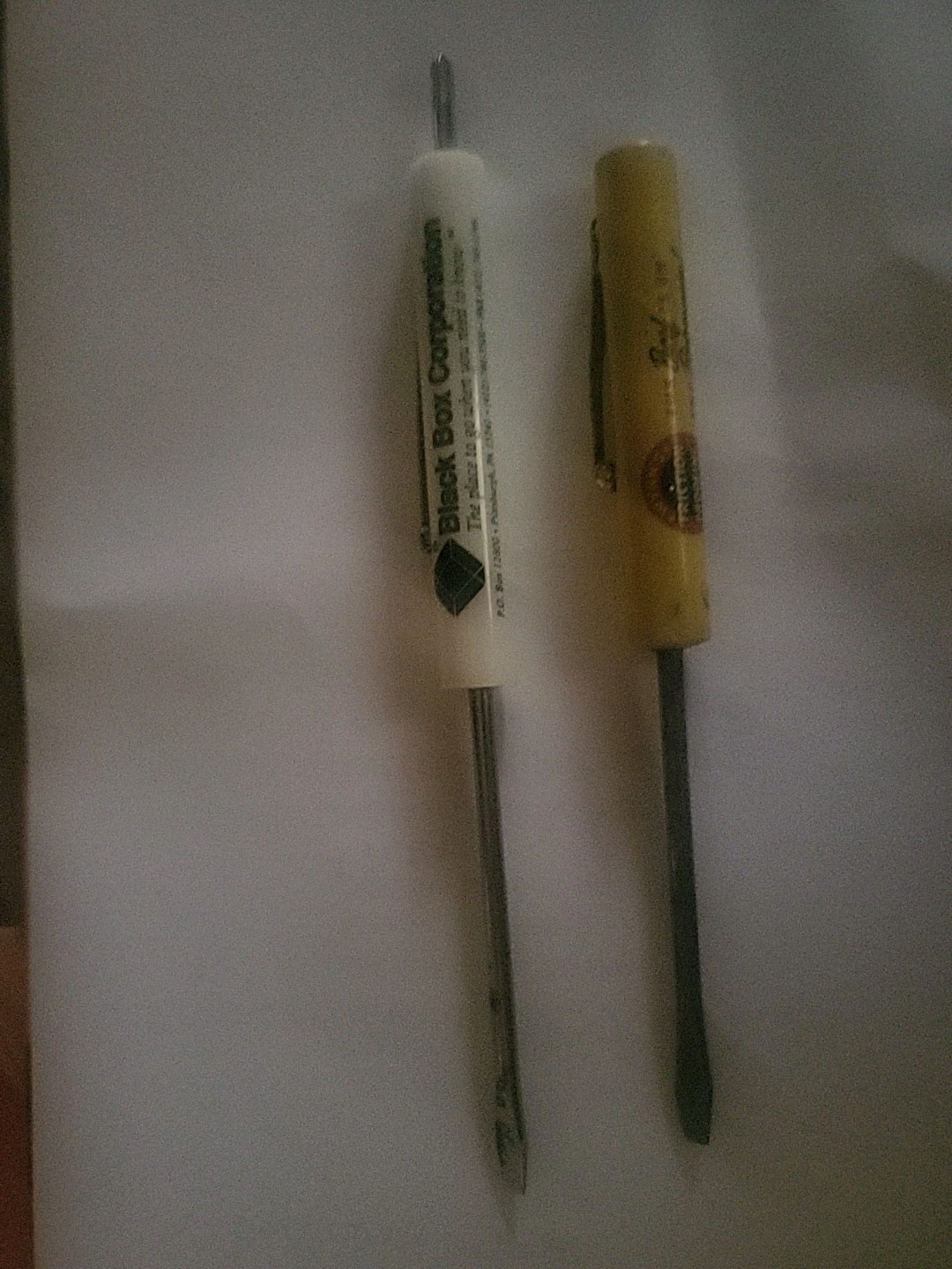 (2) Small Pocket Screw Drivers With Advertising